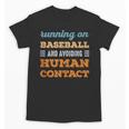 Running On Baseball Social Introvert Humor Vintage Unisex T-Shirt Running On Baseball Social Introvert Humor Vintage Unisex T-Shirt