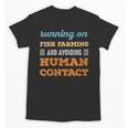 Running On Fish Farming Social Introvert Humor Vintage Unisex T-Shirt Running On Fish Farming Social Introvert Humor Vintage Unisex T-Shirt