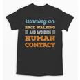 Running On Race Walking Social Introvert Humor Vintage Unisex T-Shirt