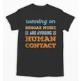 Running On Reggae Music Social Introvert Humor Vintage Unisex T-Shirt
