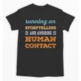 Running On Storytelling Social Introvert Humor Vintage Unisex T-Shirt