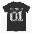 Senior 01 Class Of 2001 Retro College High School Graduation Unisex T-Shirt