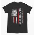 Senior 2026 American Flag Shirt USA Graduation Class Of 2026 Unisex T-Shirt