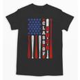 Senior 2026 Baseball American Flag Class Of 2026 Graduation Unisex T-Shirt