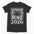 Senior 2026 Floral Flowers Class Of 2026 Graduation Kids Unisex T-Shirt