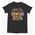 Senior 2026 Groovy Retro Grad Class Of 2026 Graduation Kids Unisex T-Shirt