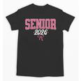 Senior 2026 Pink Coquette Bow Class Of 2026 Graduation Women Unisex T-Shirt