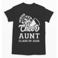 Senior Cheerleader Aunt Cheer Class Of 2026 Graduation Women Unisex T-Shirt
