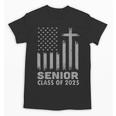 Senior Class Of 2025 USA Flag Cross Christian Graduation Unisex T-Shirt