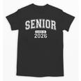 Senior Class Of 2026 Graduation Varsity Arched Letters Unisex T-Shirt