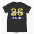 Senior Class 2026 Graduation Yellow Blue Letters Unisex T-Shirt