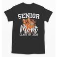 Senior Mom Class Of 2026 Coquette Bow Basketball Graduation Unisex T-Shirt