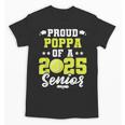 Senior Poppa 2025 Tennis Class Of 2025 Graduation Unisex T-Shirt