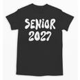 Senior Retro Class Of 2027 Graduation High School College Unisex T-Shirt
