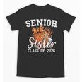 Senior Sister Class Of 2026 Coquette Basketball Graduation Unisex T-Shirt