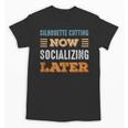 Silhouette Cutting Now Minimal Socializing Introvert Unisex T-Shirt Silhouette Cutting Now Minimal Socializing Introvert Unisex T-Shirt