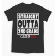 Straight Outta 2nd Grade Class Of 2028 Shirt Graduation Unisex T-Shirt