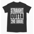 Straight Outta 2nd Grade Graduation Class 2025 Second Grade Unisex T-Shirt