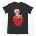 Strawberry Shortcake Sitting On Strawberry Retro Nostalgia Unisex T-Shirt