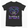 Suicide Prevention Shirt Teal & Purple In Memory Of Niece Unisex T-Shirt Suicide Prevention Shirt Teal & Purple In Memory Of Niece Unisex T-Shirt