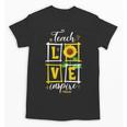 Sunflower Teach Love Inspire Cool Graduation Teacher School Unisex T-Shirt