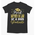 Super Proud Mother In Law Of 2025 Graduate Graduation Family Unisex T-Shirt