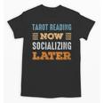 Tarot Reading Now Minimal Socializing Introvert Vintage Unisex T-Shirt Tarot Reading Now Minimal Socializing Introvert Vintage Unisex T-Shirt