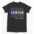 Tie Dye Senior 24 Class Of 2024 Seniors Graduation 24 Unisex T-Shirt