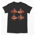 Turkey Reading Books Shirt Thanksgiving Turkey Bookworm Unisex T-Shirt