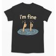 Two Thumbs Up I'm Fine Sarcastic Meme Introvert Humor Unisex T-Shirt