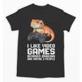 I Like Video Games Bearded Dragon Gamer Introvert Mood Unisex T-Shirt I Like Video Games Bearded Dragon Gamer Introvert Mood Unisex T-Shirt
