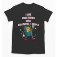 I Like Video Games Dogs And Maybe 3 People Gamer Introvert Unisex T-Shirt I Like Video Games Dogs And Maybe 3 People Gamer Introvert Unisex T-Shirt