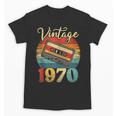 Vintage 1970 Retro Cassette Tape 70s Born Nostalgia Birthday Unisex T-Shirt