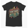 Vintage 1980 Retro Badge Decade Nostalgia Graphic Emblem Unisex T-Shirt Vintage 1980 Retro Badge Decade Nostalgia Graphic Emblem Unisex T-Shirt
