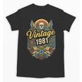 Vintage 1981 Retro Badge Nostalgia Eighties Compass Skull Unisex T-Shirt Vintage 1981 Retro Badge Nostalgia Eighties Compass Skull Unisex T-Shirt