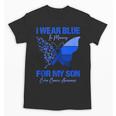 I Wear Blue In Memory For My Son Colon Cancer Awareness Unisex T-Shirt I Wear Blue In Memory For My Son Colon Cancer Awareness Unisex T-Shirt