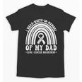 I Wear In Memory Of Dad Lung Cancer Awareness Ribbon Unisex T-Shirt