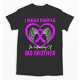 I Wear Purple In Memory Of My Big Brother Alzheimers Graphic Unisex T-Shirt I Wear Purple In Memory Of My Big Brother Alzheimers Graphic Unisex T-Shirt