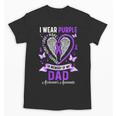 I Wear Purple In Memory Of My Dad Alzheimer's Awareness Unisex T-Shirt