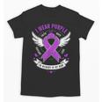 I Wear Purple In Memory Of My Mom Alzheimers Awarenesss Unisex T-Shirt