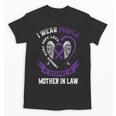 I Wear Purple In Memory Of Mother In Law Pancreatic Cancer Unisex T-Shirt I Wear Purple In Memory Of Mother In Law Pancreatic Cancer Unisex T-Shirt