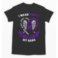 I Wear Purple In Memory Of Nana Pancreatic Cancer Awareness Unisex T-Shirt