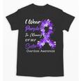 I Wear Purple In Memory Of My Sister Overdose Awareness Unisex T-Shirt