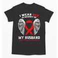 I Wear Red In Memory Of My Husband Heart Disease Awareness Unisex T-Shirt
