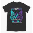 I Wear Teal And Purple In Memory Of My Aunt Unisex T-Shirt