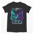 I Wear Teal And Purple In Memory Of My Brother Unisex T-Shirt