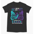 I Wear Teal And Purple In Memory Of My Girlfriend Unisex T-Shirt