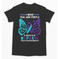 I Wear Teal And Purple In Memory Of My Nephew Unisex T-Shirt