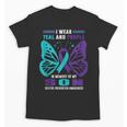 I Wear Teal And Purple In Memory Of My Son Unisex T-Shirt