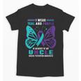 I Wear Teal And Purple In Memory Of My Uncle Unisex T-Shirt I Wear Teal And Purple In Memory Of My Uncle Unisex T-Shirt